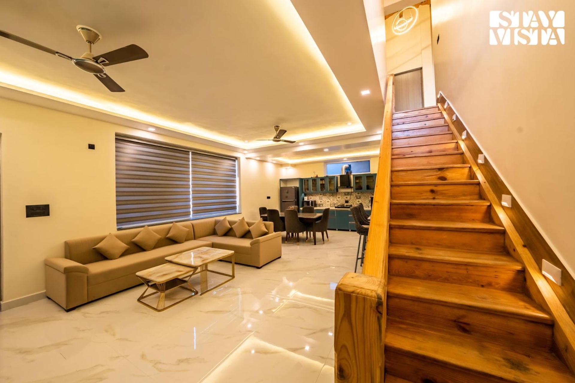 Stayvista At Sunset Springs With Pool & Views Nainital Exterior foto